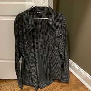 Vans Black Flannel Size L